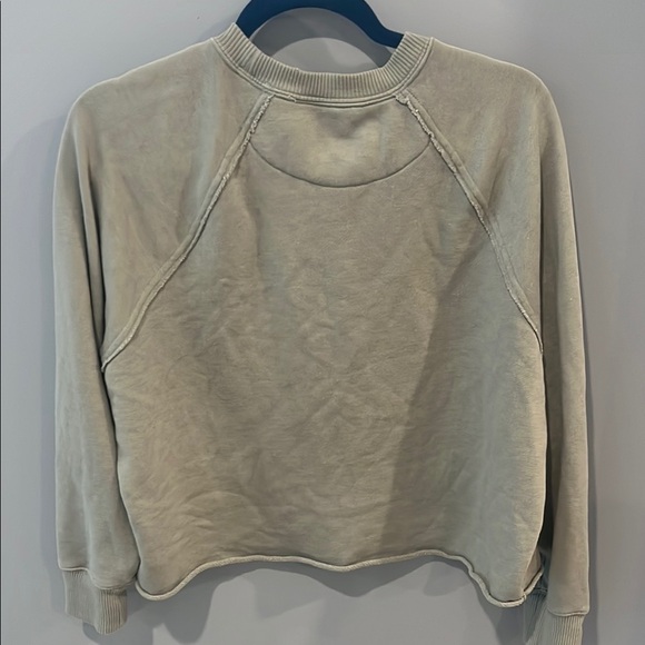 AERIE green cropped sweatshirt - Picture 5 of 6